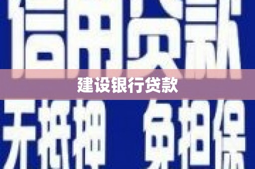 新抚建设银行贷款