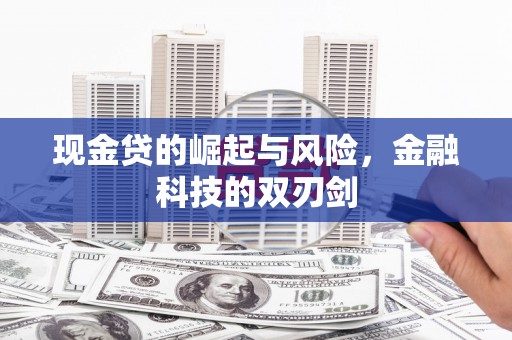 新抚现金贷的崛起与风险，金融科技的双刃剑