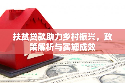 新抚扶贫贷款助力乡村振兴，政策解析与实施成效