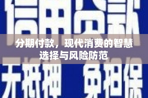 新抚分期付款，现代消费的智慧选择与风险防范