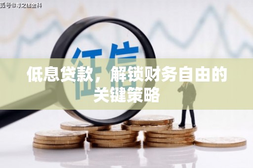 新抚低息贷款，解锁财务自由的关键策略