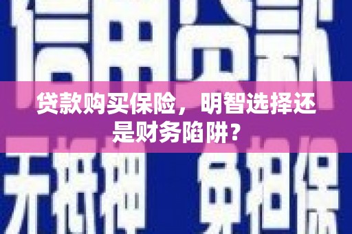 新抚贷款购买保险，明智选择还是财务陷阱？