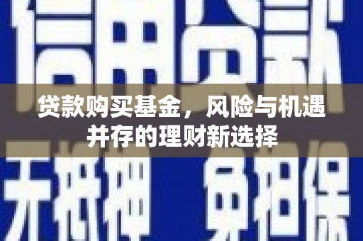 新抚贷款购买基金，风险与机遇并存的理财新选择