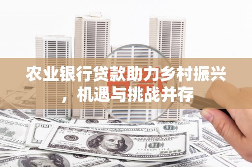 新抚农业银行贷款助力乡村振兴，机遇与挑战并存