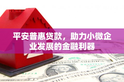 新抚平安普惠贷款，助力小微企业发展的金融利器