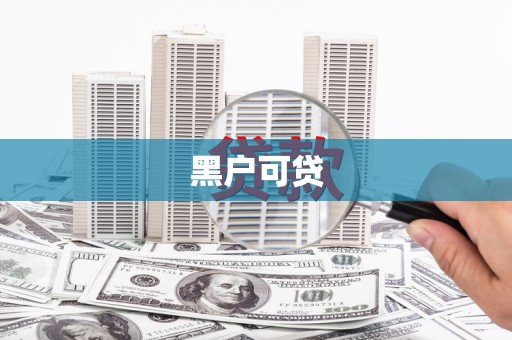 新抚黑户可贷