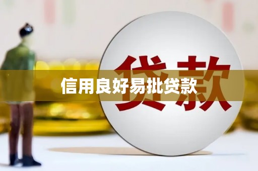 新抚信用良好易批贷款