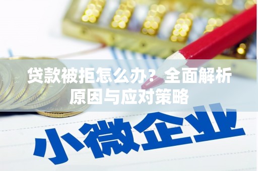 新抚贷款被拒怎么办？全面解析原因与应对策略