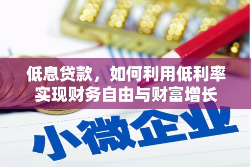 新抚低息贷款，如何利用低利率实现财务自由与财富增长